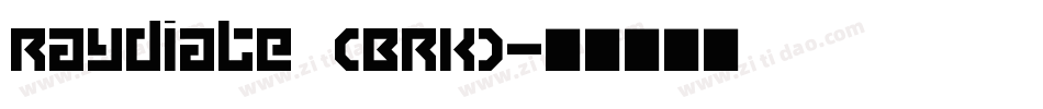 Raydiate (BRK)字体转换